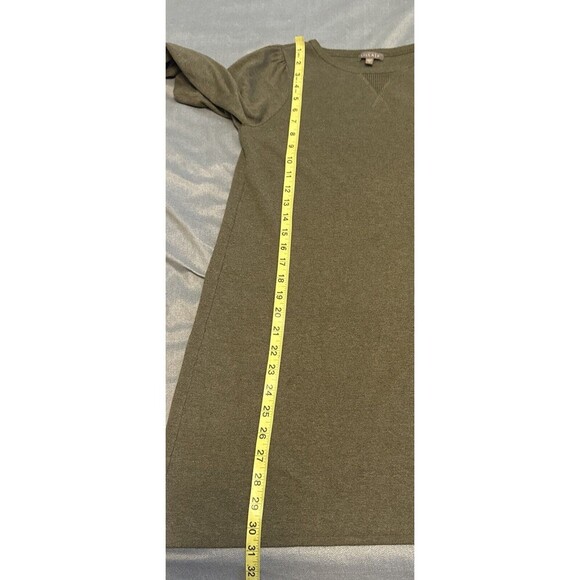 Lilla P GREEN Puffed Long Sleeve Crew Neck Sweater Dress Tunic Women’s Size S - Picture 9 of 10